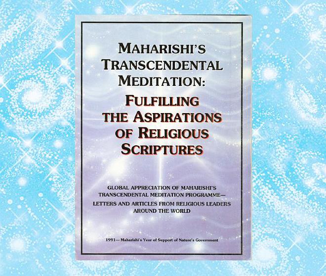 24_Religion.jpg - Dr Chris Crowell, Minister of Religion and Culture for the Global Country of World Peace, explained that a beautiful book consisting of letters of appreciation for Maharishi's knowledge from religious leaders around the world was created a few years ago. Additional letters will be added to update this book.