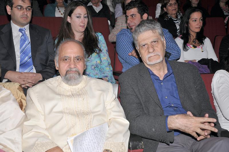 Lebanon18.JPG - Raja Lucien inspired the audience of distinguished guests with a presentation of the formula to bring peace and invincibility to Lebanon through Maharishi?s programmes.