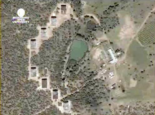 ChihuahuaPP7.jpg - Google Earth view showing the existing eight buildings at the Maharishi Resort, situated amongst 2,400 hectares in a beautiful valley in northwest Mexico.