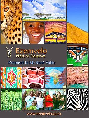 29.jpg - 18 November 2008Poster of Maharishi Institute Ezemvelo Nature Reserve colourfully hints at its objectives: to provide organic agricultural projects, as well as youth-focused eco-tourism management programmes with the aim of encouraging an interest in nature, conservation, and alternative energy among the students.