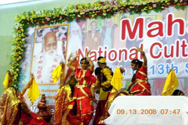 64.jpg - Dancers perform at the Maharishi Vidya Mandir National Cultural Meet in Maharishi Centre for Educational Excellence, Bhopal, India.