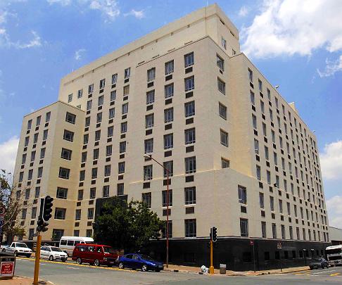 1.jpg - The Maharishi Invincibility Institute building, located in downtown Johannesburg,  serves as headquarters to the Invincible Outsourcing centre. The project was launched by the Institute with the The Invincible South Africa Trust. The revolutionary enterprise combines Consciousness-Based Education, and a state-of-the-art technology-hub, with business process outsourcing.