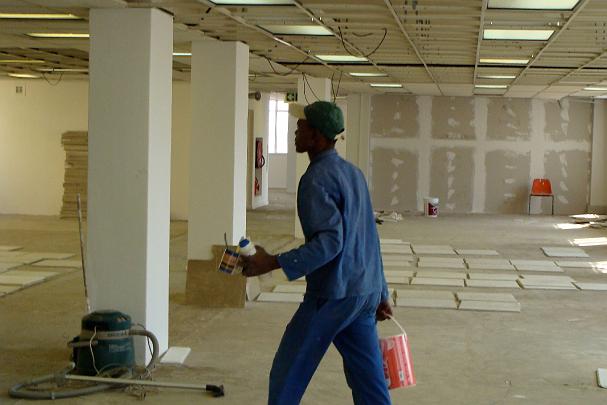 14.jpg - The Maharishi Institute building is being readied for the call centre. The Institute offers access to education in business, computer, and leadership skills, along with development of full mental potential through Transcendental Meditation.