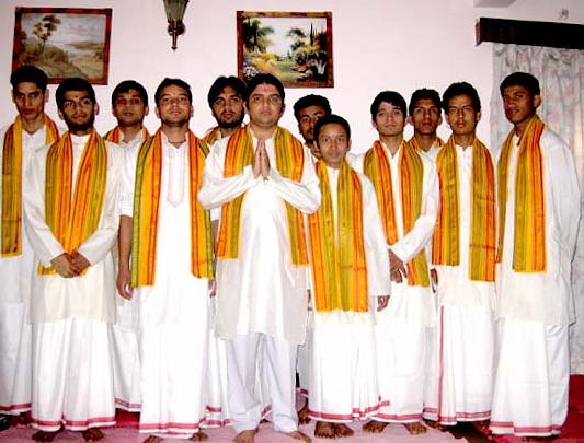 012.JPG - Eleven newly trained Nepalese Maharishi Vedic Pandits will perform daily group practice of the Transcendental Meditation Programme and Rudrabhishek  at the Kathmandu Transcendental Meditation Centre to create invincibility for their country.