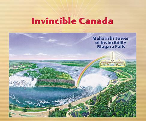RajaPaul31.jpg - 15 June 2009Niagara Falls (US side on the left and Canadian side on the right) is a perfect location for the Maharishi Tower of Invincibility as the falls have long been known to have a refreshing influence of peace in North America.