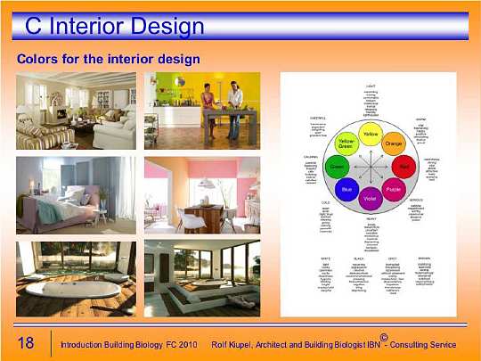 Folie18.jpg - Visual design includes considerations such as colours and tone balance, proportion of objects, and the distance the eye travels.