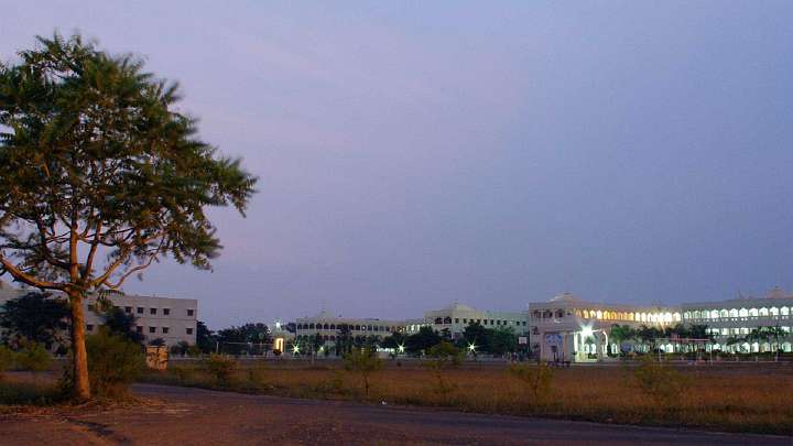 11.jpg - Distant shot of Maharishi Centre of Educational Excellence campus. While enjoying the nourishing satisfaction of India, the Purusha team was able to further their work in developing their work in social media, search engine optimization, customer relationship management. To develop potential on the internet in the USA, the team has developed a blog of current media events for TM.org.