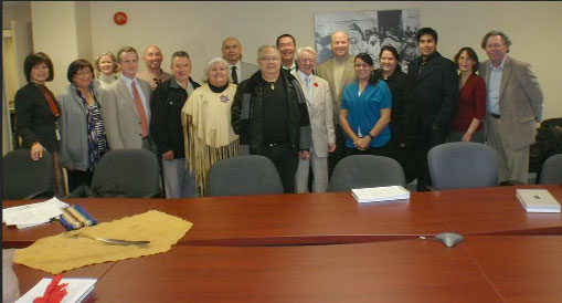 AFN-mtg1.jpg - Prior to the Global Health conference, Assembly of First Nations representatives met with Dr John Hagelin, Raja of Invincible American for the Global Country of World Peace. who addressed the symposium and brought out the connection that enlivening Natural Law within ourselves brings fulfilment to cultural traditions. This concept produced an enthusiastic response with First Nations delegates as it resonated with their deepest beliefs.