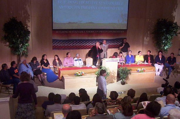 MUM-Conf.jpg - The Native American conference at Maharishi University of Management in Fairfield, Iowa, USA in September 2009, where many attending were inspired to learn the Transcendental Meditation Technique.