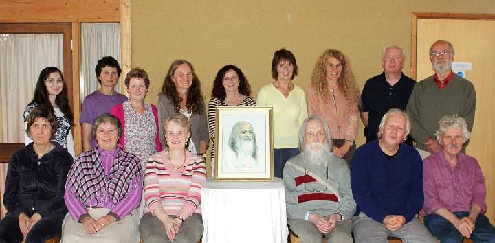 23_GBA_group.jpg - Coherence creating for the United Kingdom over the Guru Purnima celebration was upheld by dedicated Yogic Flyers at the Maharishi European Sidhaland in Skelmersdale, Lancashire. The Ideal Village is also celebrating its 30th anniversary, and this coincides with the lowest crime rate for England and Wales in 27 years.