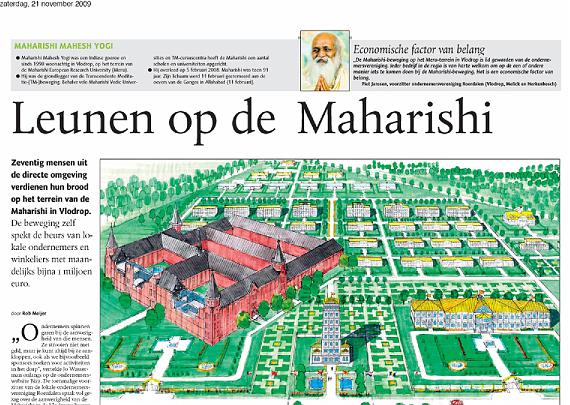 Holland06.jpg - The media in Holland are always interested in the plans at MERU for constructing according to Vedic architecture, Sthapathya Veda.