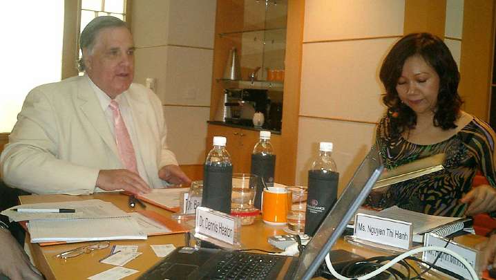 VN-(13).jpg - Ms Nguyen Thi Hanh would like to become a teacher of Transcendental Meditation and has been a great help in organizing Dr Morris? tour in Ho Chi Minh City.