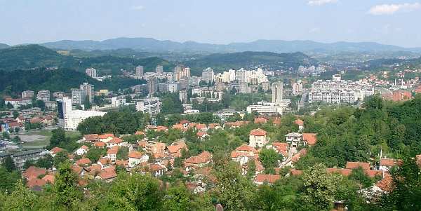 20-Tuzla.jpg - The city of Tuzla. Raja Felix was invited by Dragutin Micanovic to travel from Serbia to Tuzla, Bosnia. Several hundred people have learned Transcendental Meditation in this city.