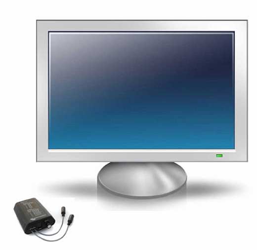 017-brainmaster-size.jpg - The 'Brainmaster? machine attaches to any computer and is used in dramatic demonstrations of brain wave coherence during presentations. These highly successful demonstrations are gaining popularity in lectures on Transcendental Meditation across Canada.