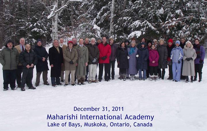 JanAssemblyHTVL'12.jpg - 11July 2012Happy course participants launched the new year with ten days of silent, extended practise of the Transcendental Meditation Sidhi programme.