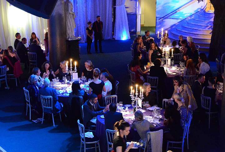 13-DLF.jpg - The inaugural gala benefit event for the David Lynch Foundation (DLF) in the United Kingdom was held in November 2012 in the Underglobe of Shakespeare?s Globe Theatre. The dinner was organised to raise funds to teach Transcendental Meditation to at-risk groups including the many thousands of war veterans suffering from post-traumatic stress disorder (PTSD).