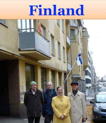 Finland.jpg - Finland: The Flag of Invincibility was raised in the financial capital of the country.
