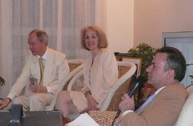 12.jpg - Raja Dillbeck, Dr Susie Dillbeck and Dr Lemoine remarked on the profound appreciation and happiness of all participants.