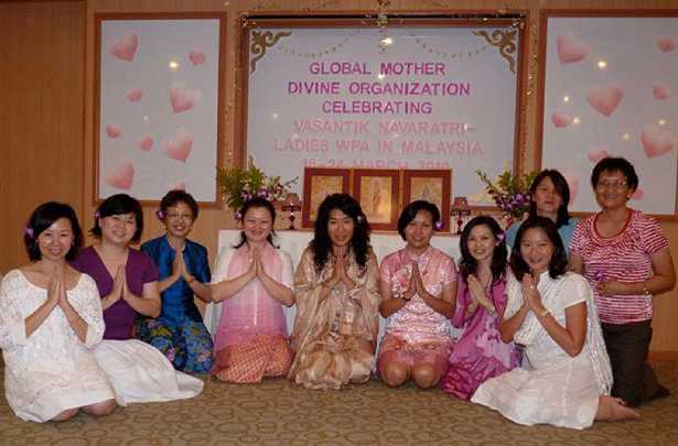 13_Malaysia_03.jpg - Malaysia: Seven lady Yogic Flyers participated for the entire Nine Days of Mother Divine. After the course they reported that the bliss and richness of experiences continued.