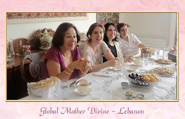 07_Lebanon_03.jpg - Every week about 10 ladies attend a presentation on some aspect of Maharishi?s knowledge at the home of Dr Hamza.