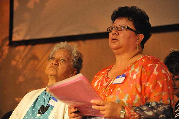 USA_GGN_5.JPG - 10 November 2010Honored conference guests from the Wahtaha and Maori Nations in Kuia Makere Ruka Te Korako, New Zealand.