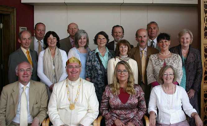 22d-group-photo-better.jpg - Raja Tom Stanley, administrator of the Global Country of World Peace for Ireland, with many of the leaders and supporters of the Global Country of World Peace in Ireland.
