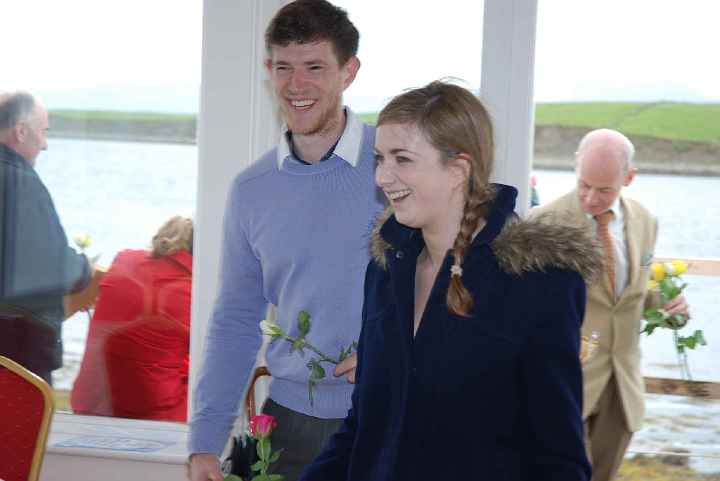 013Ire.jpg - 27 August 2014 Roshien and Peter, children of Bernard and Rose McCuen, who are great supporters of Maharishi Mahesh Yogi?s programmes in Ireland, attended the celebration.