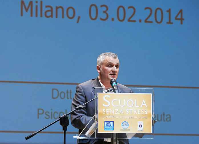 14DrRossanoMaset.jpg - As education director for the organization teaching Transcendental Meditation in Italy, Dr Rossano Maset, Psychologist and Teacher of Transcendental Meditation described fulfilment results from teaching the technique in schools and to individuals suffering from Post Traumatic Stress Disorder.