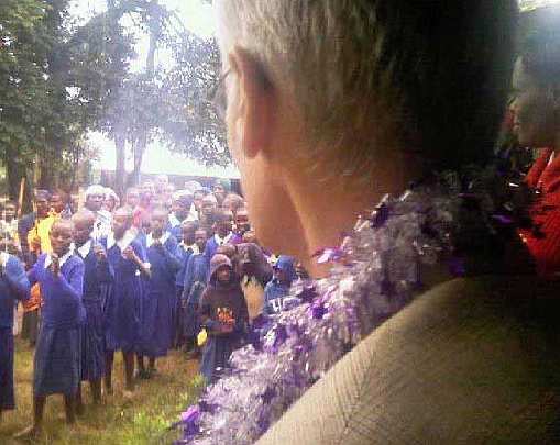 Kenya-04.jpg - Dr Graeme and Lean visit another of the several schools, which have implemented the Transcendental Meditation Programme in Kenya.