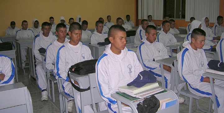 military_4.jpg - Young military students in Latin America practising the Transcendental Meditation Technique create inner peace for themselves and outer peace for their nation.