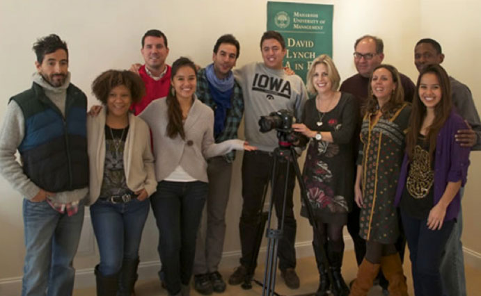 lynch2.jpg - Students look forward to learning new filming techniques and to using state of the art equipment in the new programme that offers them the opportunity to develop a major project while working with film professionals, including receiving feedback from renowned filmmaker Dr David Lynch himself.