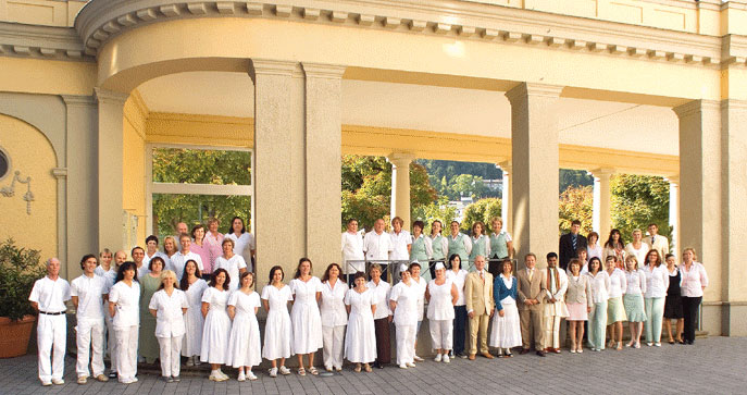 08_MAV_BadEms.jpg - The staff of  Maharishi Ayurveda Health Centre in Bad Ems, Germany.