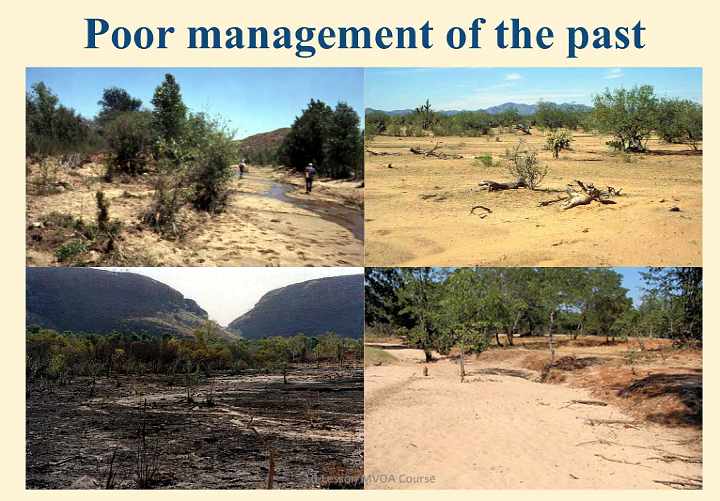 Slide67.jpg - This image of soil erosion at these four ranches on four different continents is a result of long-term poor management.