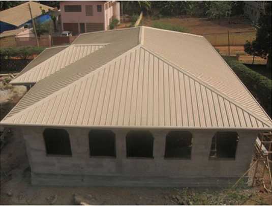 36-Ghana.jpg - A West African styled home being built according to principle of Maharishi Vedic Architecture.