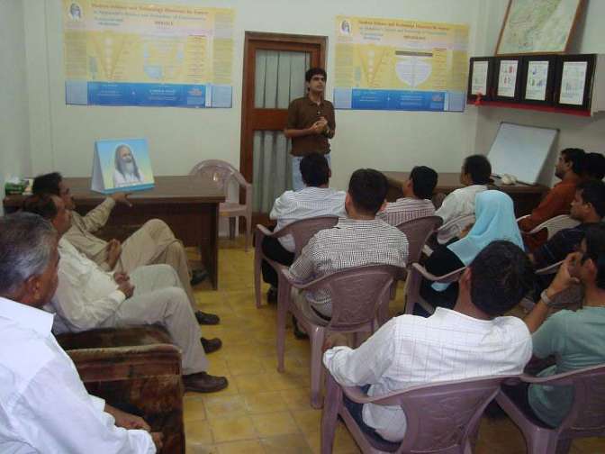 TM-centre-Karachi.jpg - The Karachi Centre for Transcendental Meditation is located in dignified area of the city, in a five-Star hotel. The hotel owner, a practitioner of Transcendental Meditation, has donated the rooms to be used for teaching activities.
