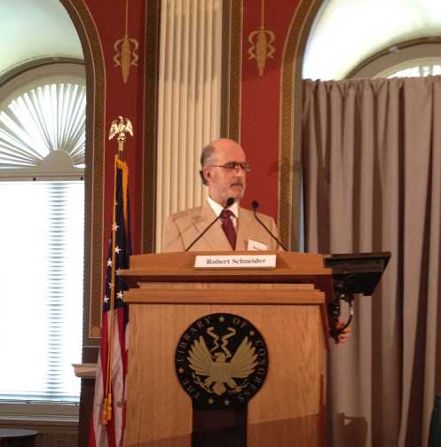 RSchneider_DC_LOC.jpg - 2 May 2012Washington, DC: The Library of Congress invited Dr Schneider to participate in a panel discussion with experts on the medical aspects of stress. He presented research on the Transcendental Meditation Programme and discussed how stress resilience is increased by strengthening the connection with the inner intelligence at the basis of mind and body.