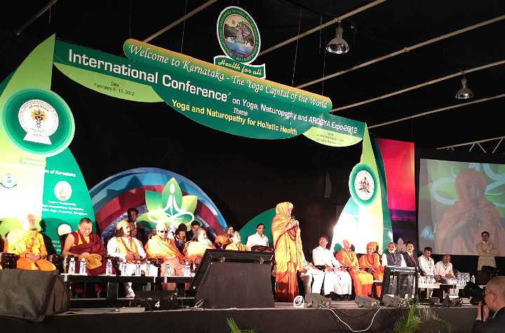 RSchneider_India.jpg - 2 May 2012Bangalore, India: Dr Schneider presented Maharishi's Technologies to the International Congress on Yoga and Naturopathy. His comprehensive talk ranged from scientific research and health benefits to the measurable benefits of transcendance during the Transcendental Meditation Programme and an inspiring vision of practical results in all fields of life.