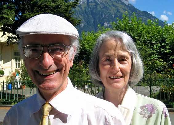 Burkes.jpg - Celebrants included individuals and couples, now residents of MERU, Holland, who have given decades of devoted service towards achieving Maharishi?s goals.