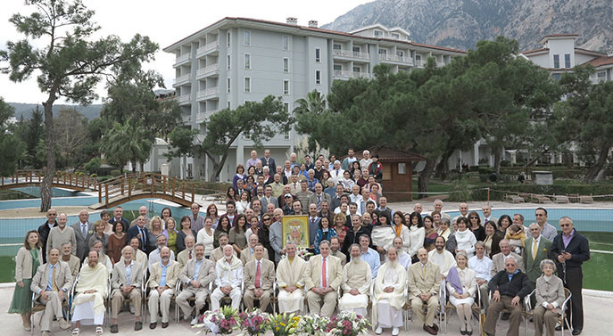 001-group.jpg - The Third Annual Middle East World Peace Assembly from January 11 to 19, 2013 in Antalya, Turkey, hosted 150 participants from 13 countries.  Under the leadership of Dr Tony Nader, MD, PhD, the assembly welcomed Dr Bevan Morris, international guests, and many directors of the organization teaching the Transcendental Meditation programme.