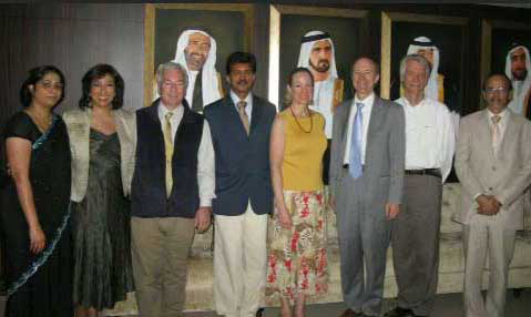 EmiratesGroup.jpg - 22 January 2010Leaders of the Global Country of World Peace at the chief business club in Dubai.