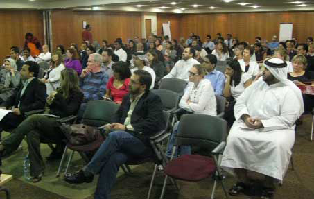 EmiratesLecture.jpg - 22 January 2010Left side of audience of about 200 at a presentation in Dubai.