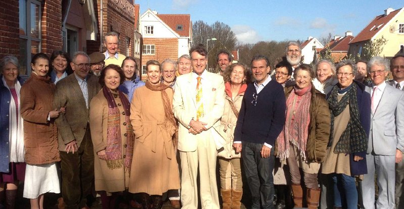 12_uk.jpg - Dr Peter Warburton before some fortunate members of the Maharishi Garden Village in Rendlesham, Suffolk, England. Residents enjoy the many benefits of homes built according to principles of Vedic architecture. Dr Warburton is Chairman of Maharishi Foundation UK and a proponent of Maharishi Vastu (Vedic) architecture.