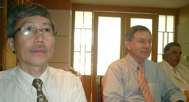 VN-(17).jpg - Charles Tran left Vietnam in 1975 to live in Canada and the US where he graduated from Maharishi University of Management. He is now back in Vietnam teaching the Transcendental Meditation Programme with Dr Eileen Fo.