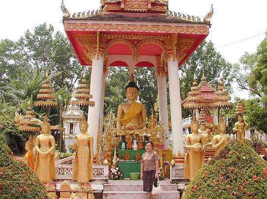 x-Lao-GFC-0(9).jpg - A temple in the ancient capital, Luang Prabang, Laos is an example of the exquisite traditional architecture.